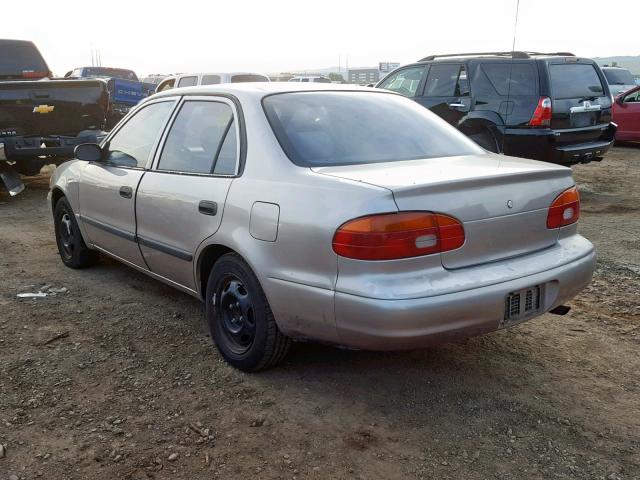 1Y1SK528XWZ442786 - 1998 CHEVROLET GEO PRIZM TAN photo 3