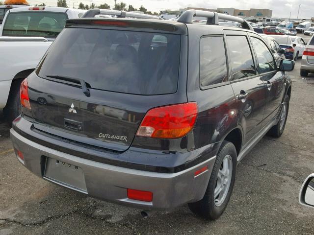 JA4LX31F34U049859 - 2004 MITSUBISHI OUTLANDER BLACK photo 4