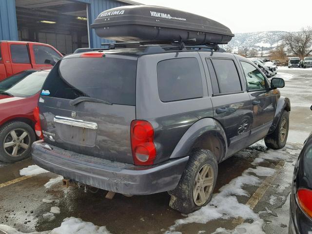 1D4HB48N84F104472 - 2004 DODGE DURANGO SL GRAY photo 4