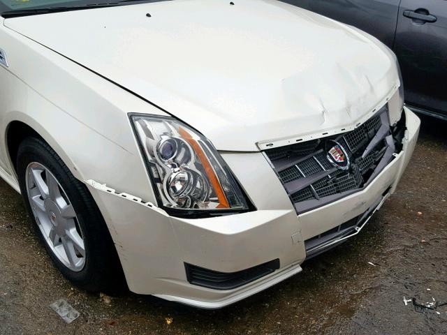 1G6DE5EG2A0138584 - 2010 CADILLAC CTS LUXURY WHITE photo 9