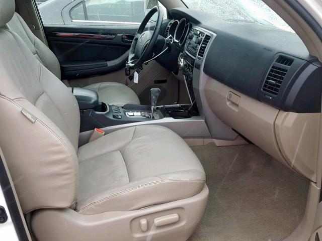 JTEBU17R18K031891 - 2008 TOYOTA 4RUNNER LI WHITE photo 5