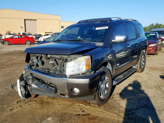 5N1BA08A37N721523 - 2007 NISSAN ARMADA SE GRAY photo 2