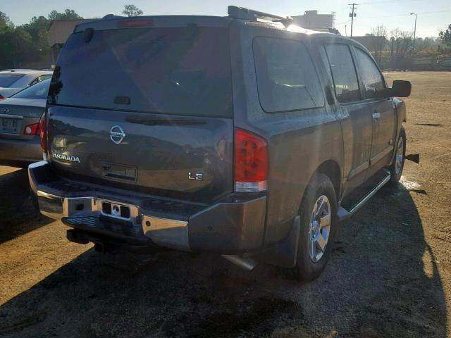 5N1BA08A37N721523 - 2007 NISSAN ARMADA SE GRAY photo 4