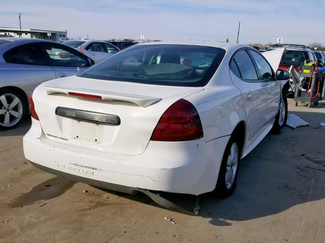 2G2WP522051190805 - 2005 PONTIAC GRAND PRIX WHITE photo 4