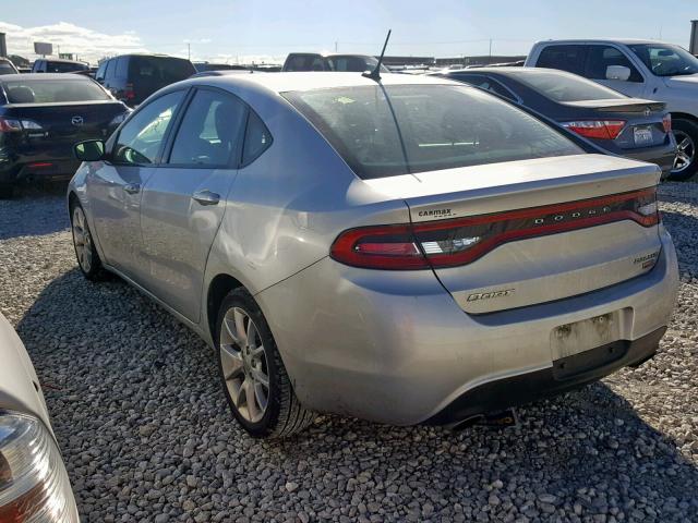 1C3CDFBH0DD148224 - 2013 DODGE DART SXT SILVER photo 3