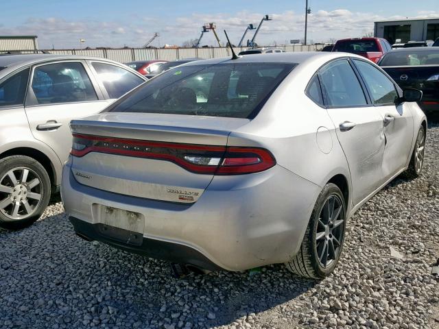 1C3CDFBH0DD148224 - 2013 DODGE DART SXT SILVER photo 4