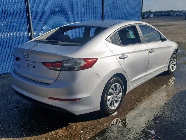 KMHD74LF1JU646092 - 2018 HYUNDAI ELANTRA SE SILVER photo 4