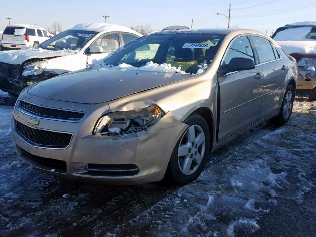 1G1ZG57B28F240059 - 2008 CHEVROLET MALIBU LS GOLD photo 2
