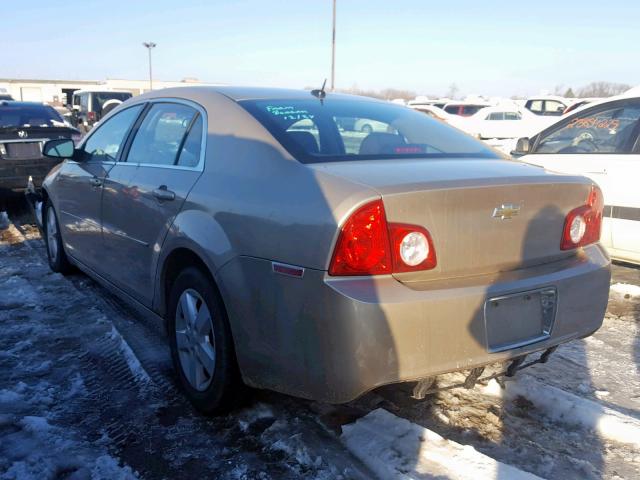 1G1ZG57B28F240059 - 2008 CHEVROLET MALIBU LS GOLD photo 3