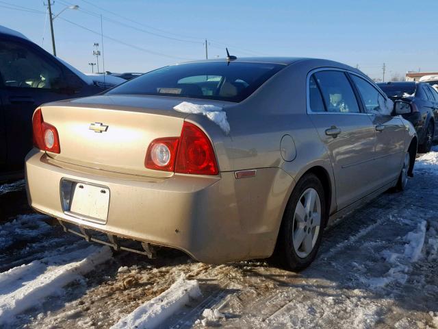1G1ZG57B28F240059 - 2008 CHEVROLET MALIBU LS GOLD photo 4