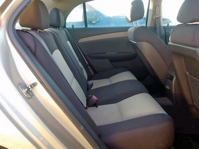 1G1ZG57B28F240059 - 2008 CHEVROLET MALIBU LS GOLD photo 6