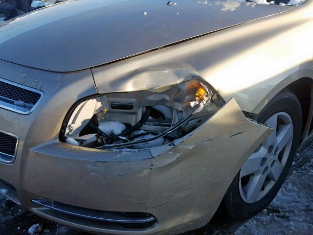 1G1ZG57B28F240059 - 2008 CHEVROLET MALIBU LS GOLD photo 9