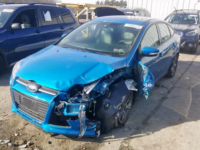 1FADP3F21EL347467 - 2014 FORD FOCUS SE BLUE photo 2