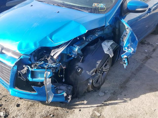 1FADP3F21EL347467 - 2014 FORD FOCUS SE BLUE photo 9