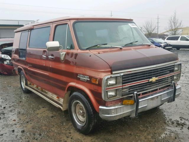 2GCEG25H1E4100873 - 1984 CHEVROLET G20 MAROON photo 1