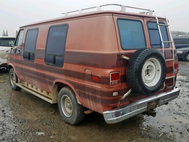 2GCEG25H1E4100873 - 1984 CHEVROLET G20 MAROON photo 3