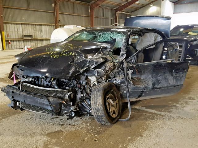 1G1ZS58F57F300754 - 2007 CHEVROLET MALIBU LS BLACK photo 2