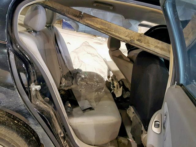 1G1ZS58F57F300754 - 2007 CHEVROLET MALIBU LS BLACK photo 6