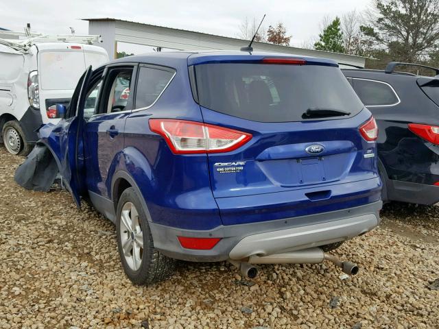 1FMCU0GX3DUC48709 - 2013 FORD ESCAPE SE BLUE photo 3