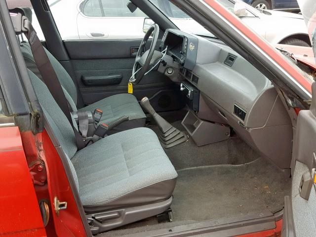 JF2AN52B3MD415542 - 1991 SUBARU LOYALE RED photo 5