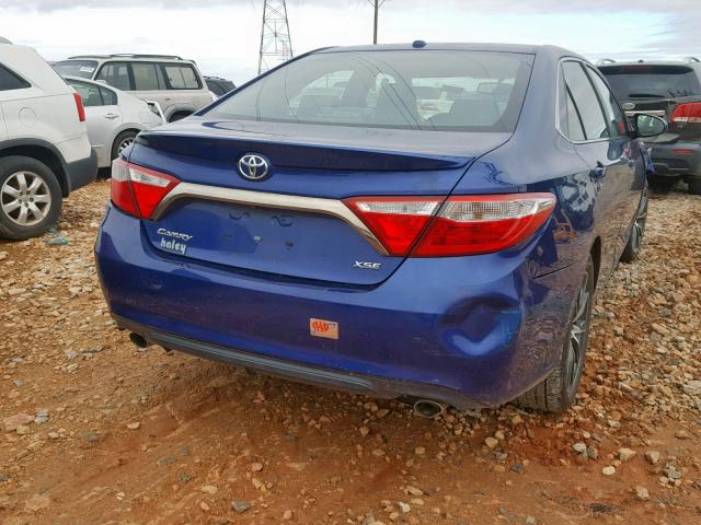 4T1BK1FK7GU569704 - 2016 TOYOTA CAMRY XSE BLUE photo 4