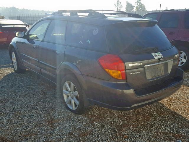 4S4BP62C277343453 - 2007 SUBARU LEGACY OUT GRAY photo 3