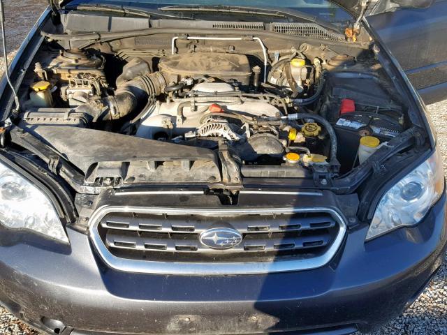 4S4BP62C277343453 - 2007 SUBARU LEGACY OUT GRAY photo 7