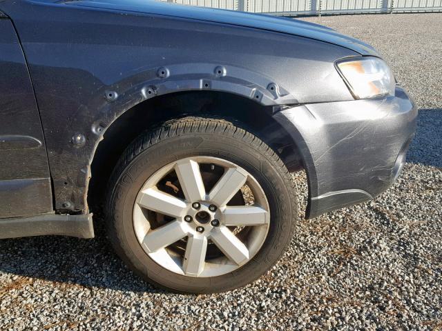 4S4BP62C277343453 - 2007 SUBARU LEGACY OUT GRAY photo 9