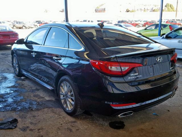 5NPE34AF2FH150291 - 2015 HYUNDAI SONATA SPO BLACK photo 3