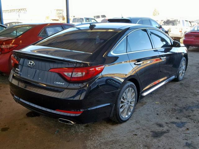 5NPE34AF2FH150291 - 2015 HYUNDAI SONATA SPO BLACK photo 4