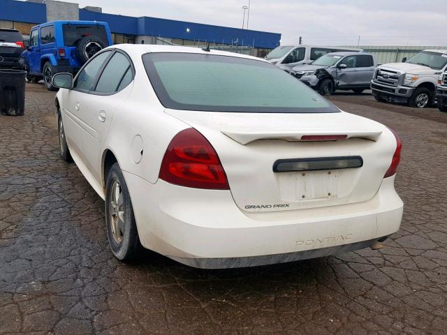 2G2WP552781166274 - 2008 PONTIAC GRAND PRIX თეთრი ფოტო 3