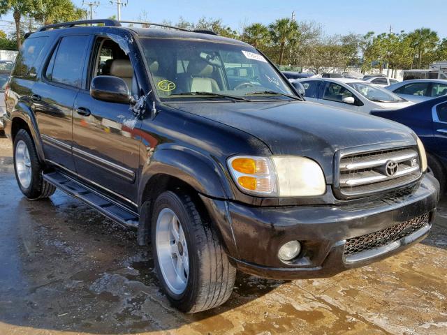 5TDBT48A43S186664 - 2003 TOYOTA SEQUOIA LI BLACK photo 1