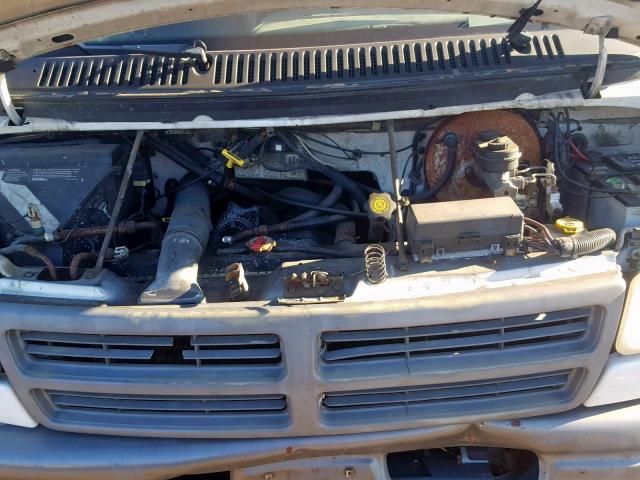 2B7HB21YXVK591621 - 1997 DODGE RAM VAN B2 WHITE photo 7