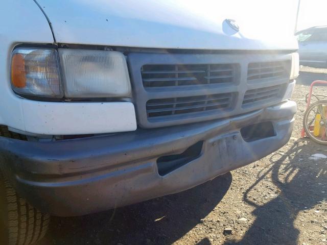 2B7HB21YXVK591621 - 1997 DODGE RAM VAN B2 WHITE photo 9