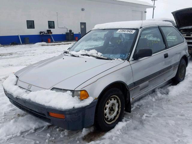 2HGED6358KH535050 - 1989 HONDA CIVIC DX SILVER photo 2