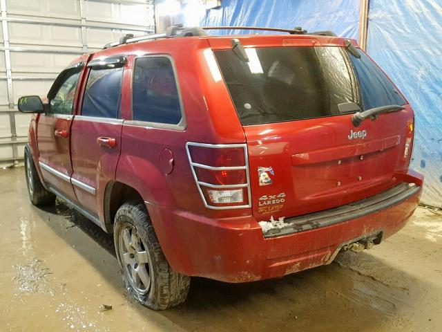 1J4PR4GK8AC135529 - 2010 JEEP GRAND CHER RED photo 3