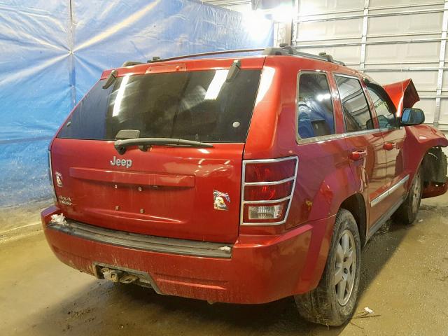 1J4PR4GK8AC135529 - 2010 JEEP GRAND CHER RED photo 4