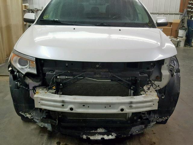 2FMDK3JC5BBB38135 - 2011 FORD EDGE SEL WHITE photo 9