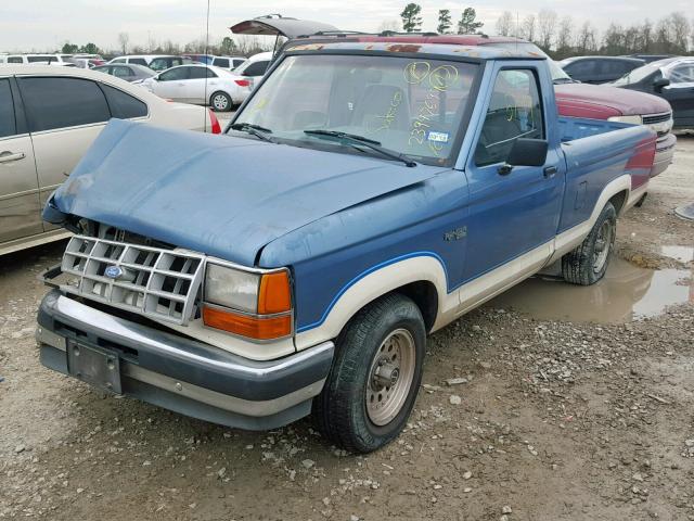 1FTCR10X6LUA91200 - 1990 FORD RANGER BLUE photo 2