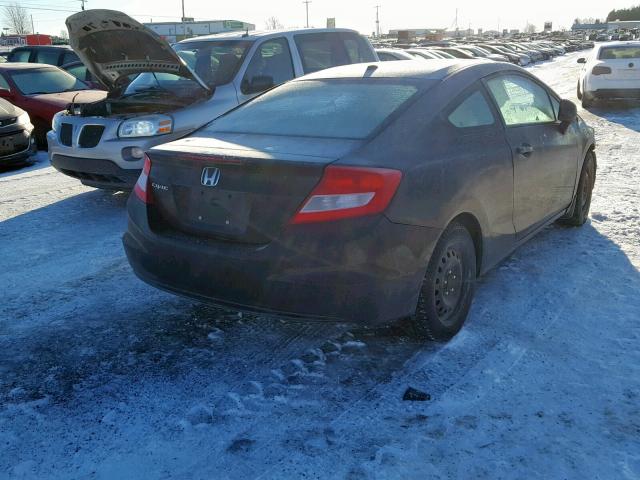 2HGFG3B99CH008828 - 2012 HONDA CIVIC EXL BLACK photo 4