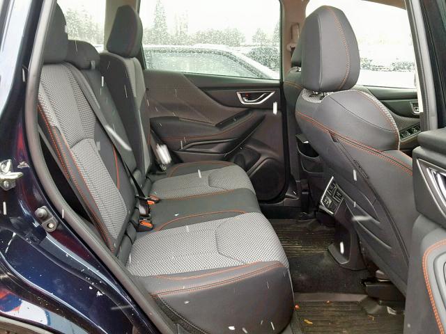 JF2SKAJC4KH407973 - 2019 SUBARU FORESTER S BLUE photo 6