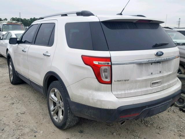 1FMHK8F81BGA02287 - 2011 FORD EXPLORER L WHITE photo 3