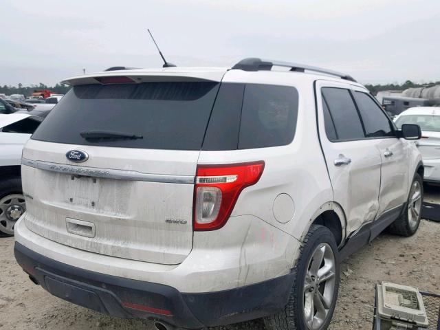 1FMHK8F81BGA02287 - 2011 FORD EXPLORER L WHITE photo 4