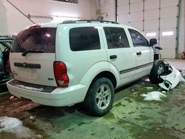 1D8HD48PX7F538889 - 2007 DODGE DURANGO SL WHITE photo 4