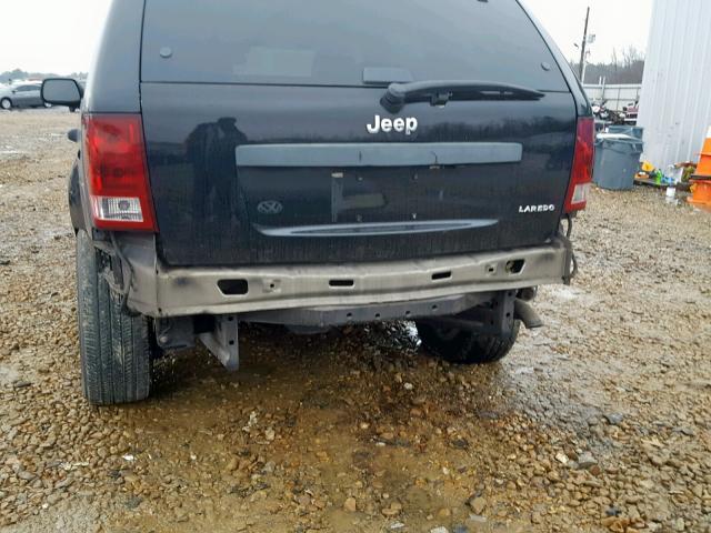 1J4GS48K55C526551 - 2005 JEEP GRAND CHER BLACK photo 9