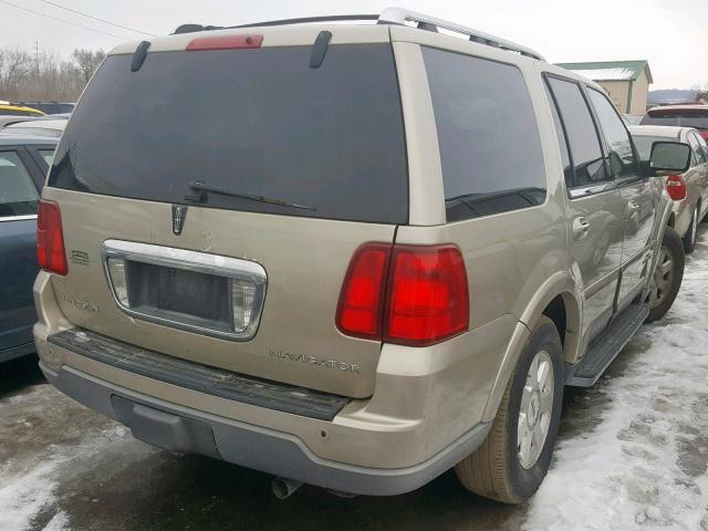 5LMFU27R24LJ03447 - 2004 LINCOLN NAVIGATOR Бежевый фото 4