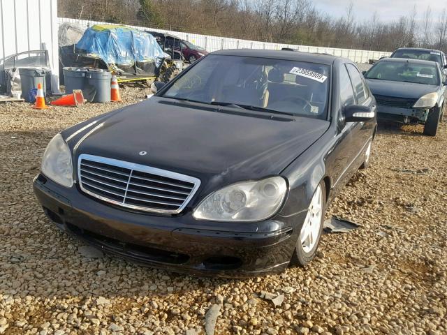 WDBNG70J03A369294 - 2003 MERCEDES-BENZ S 430 BLACK photo 2