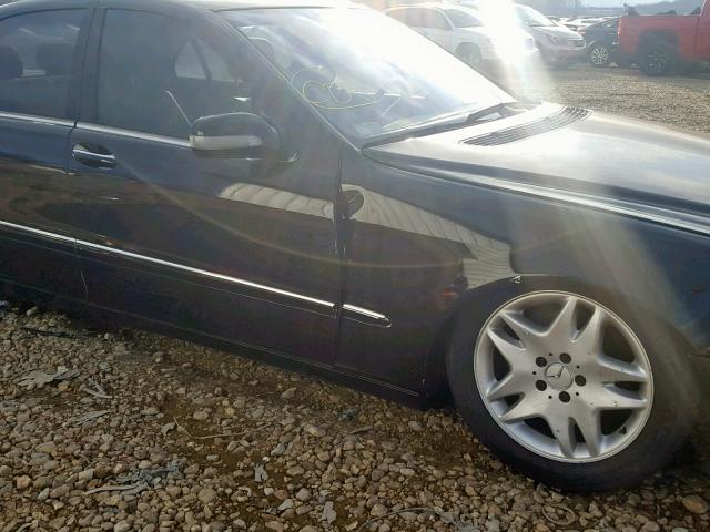 WDBNG70J03A369294 - 2003 MERCEDES-BENZ S 430 BLACK photo 9