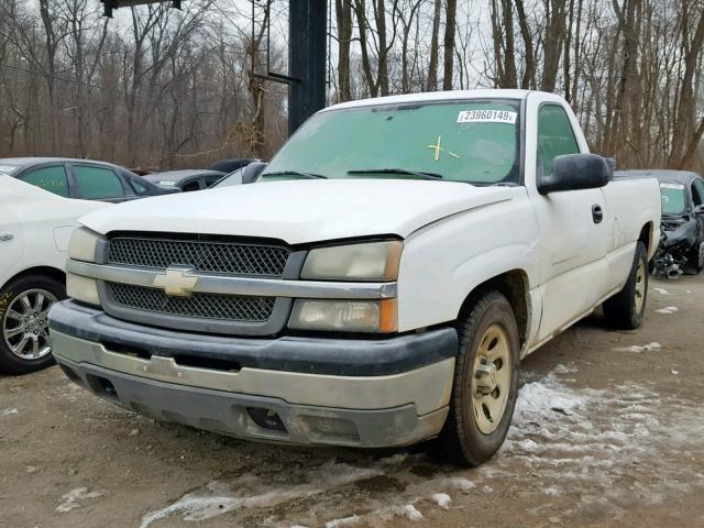 1GCEC14X85Z325279 - 2005 CHEVROLET SILVERADO WHITE photo 2