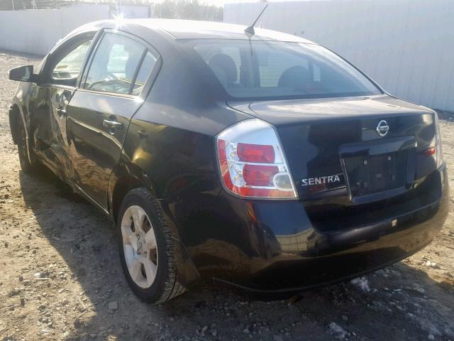 3N1AB61E48L714713 - 2008 NISSAN SENTRA 2.0 BLACK photo 3